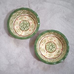 Temptations By Tara Oven To Table Mini Pie Bakers Old World Green